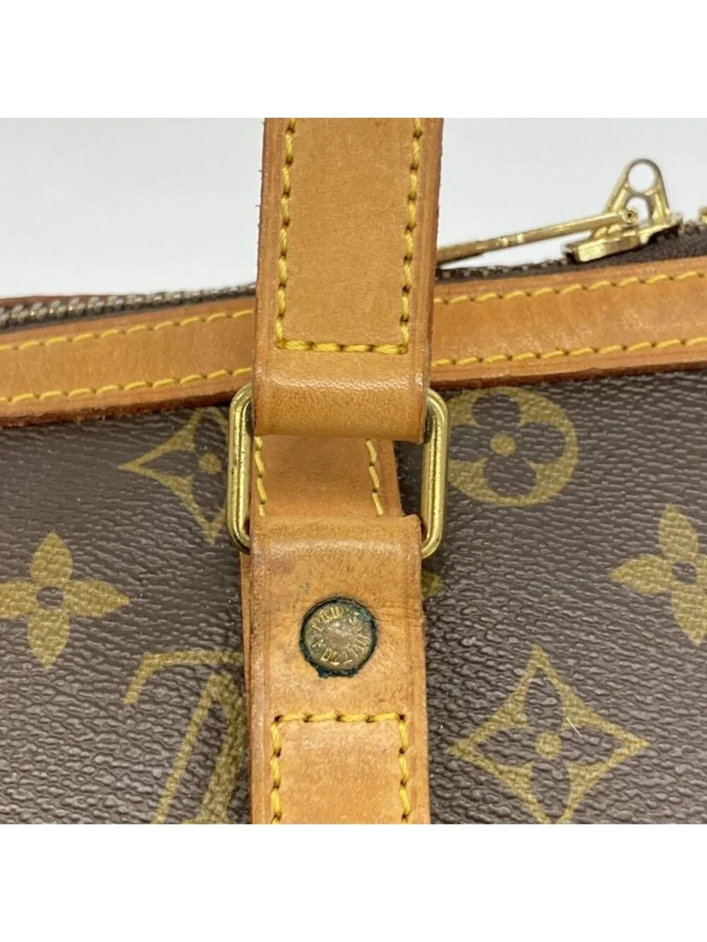 Louis Vuitton Boston Bag Monogram Sac Spool 35 Brown